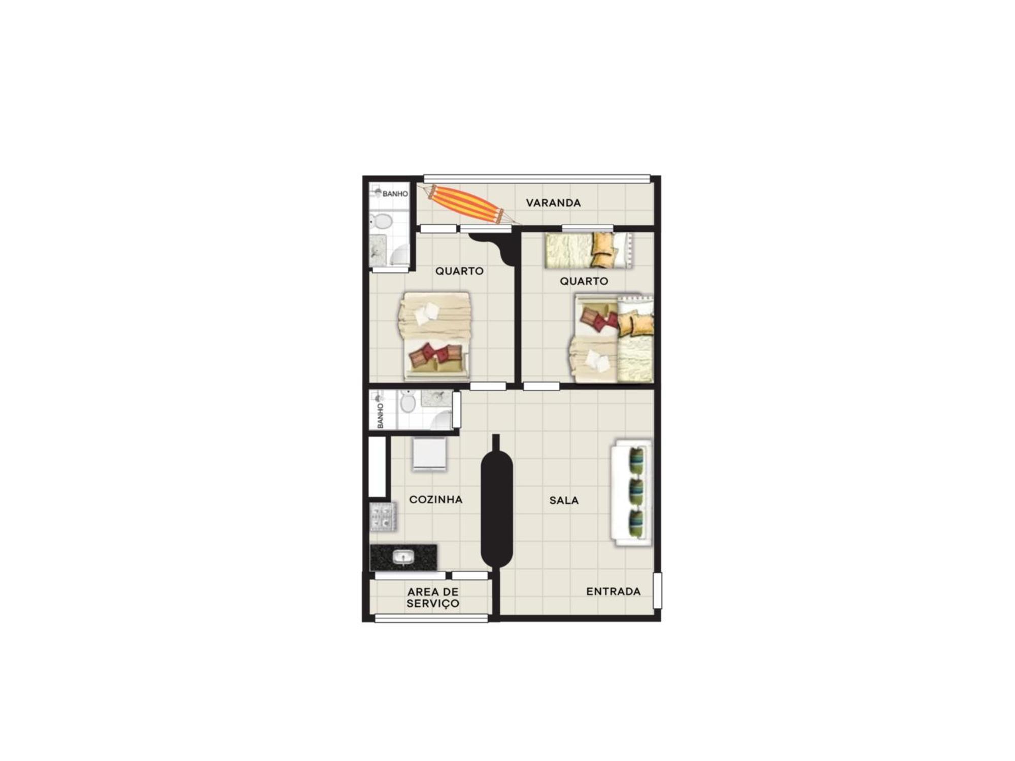 Apartment Apto 2 Quartos A Beira-mar De Setiba - #02 Guarapari